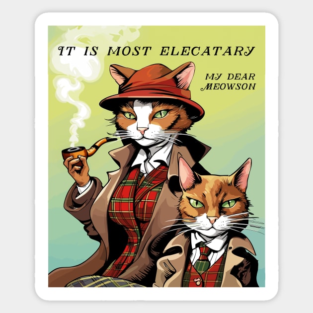 elementary or elecatary? Sticker by Kingrocker Clothing